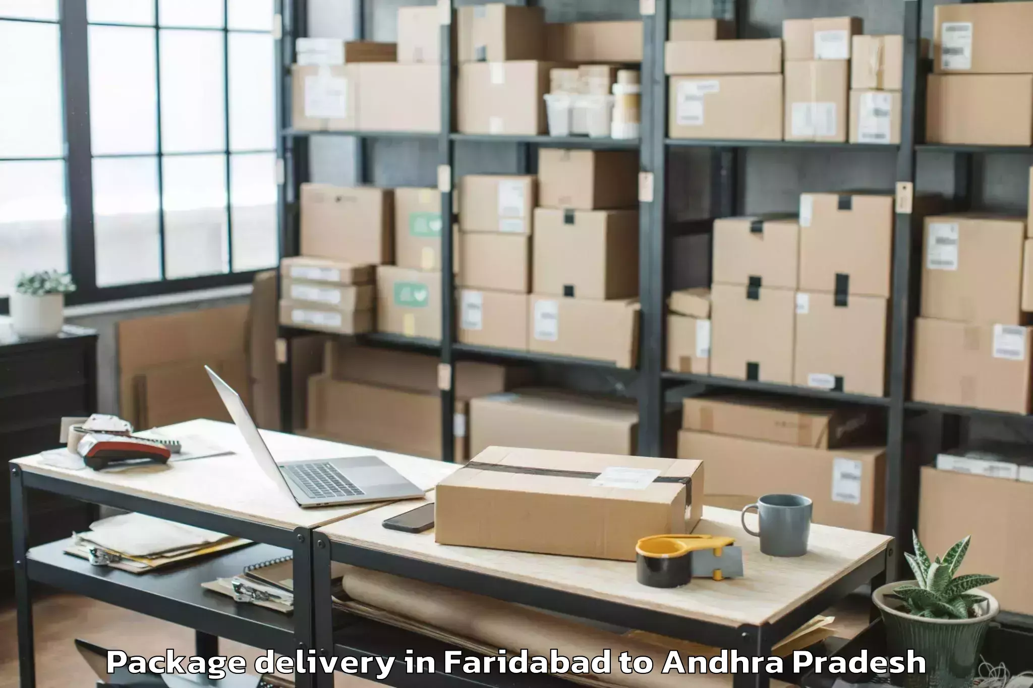 Trusted Faridabad to Mogalthur Package Delivery